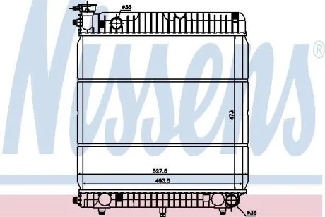 Радіатор NISSENS 62635