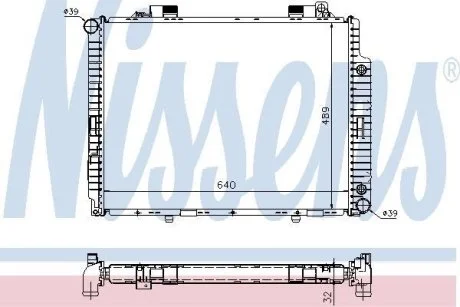 Радиатор охлаждения NISSENS 62665A
