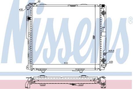 Радiатор NISSENS 62699A