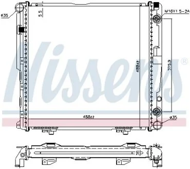 Радиатор NISSENS 62751A