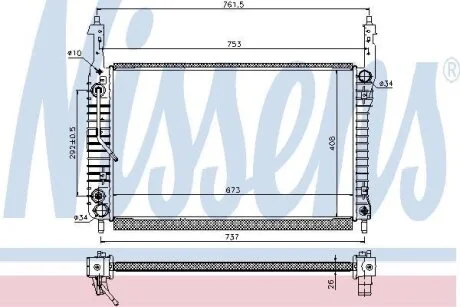 Радiатор NISSENS 63119