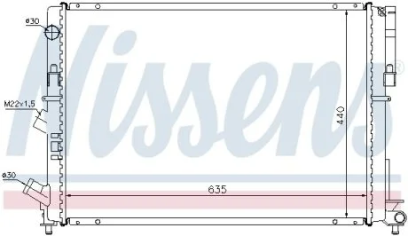Радиатор охлаждения NISSENS 63838