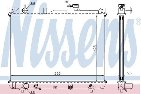 Радиатор NISSENS 64194A