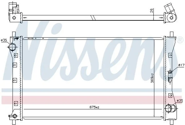 Радіатор NISSENS 64256 (фото 1)
