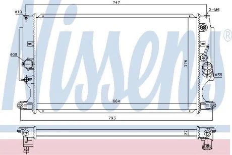 Радиатор NISSENS 646875
