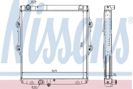 Радиатор охлаждения NISSENS 64698
