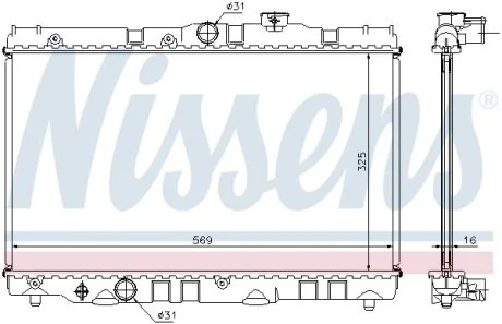 Радиатор охлаждения NISSENS 64741