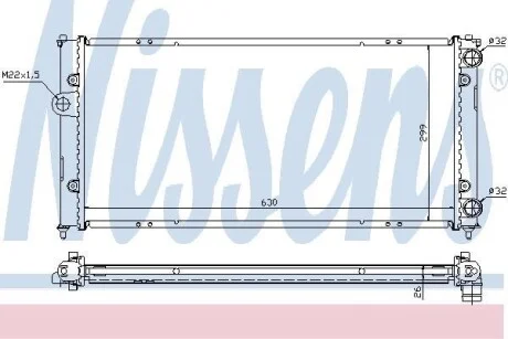 Радиатор охлаждения NISSENS 652681
