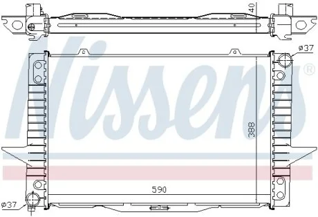 Радиатор охлаждения NISSENS 65536A