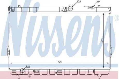 Радиатор охлаждения NISSENS 67031