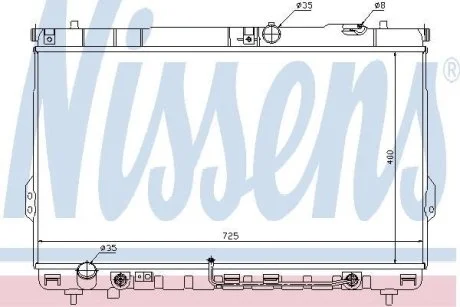 Радиатор охлаждения NISSENS 67036