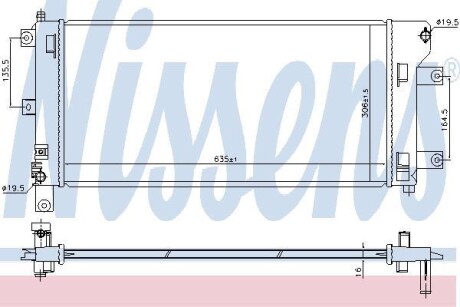 Радиатор охлаждения NISSENS 68765