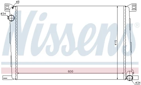 Радиатор системы охлаждения NISSENS 69706