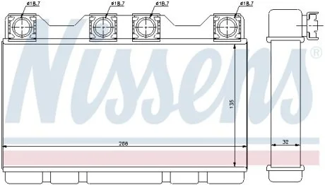 Радиатор отопления NISSENS 70515
