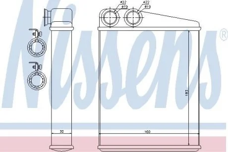 Радиатор печки салона NISSENS 70807