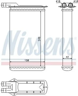 Радиатор печки NISSENS 71942