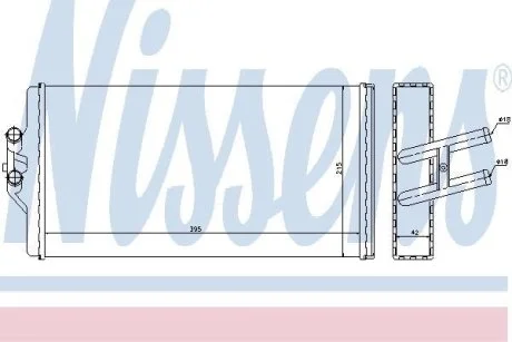 Радиатор печки NISSENS 72005