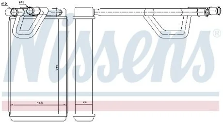 Радиатор отопителя салона NISSENS 72208