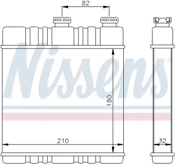 Радиатор печки NISSENS 72660