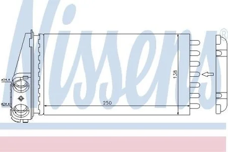 Радиатор отопления NISSENS 72945