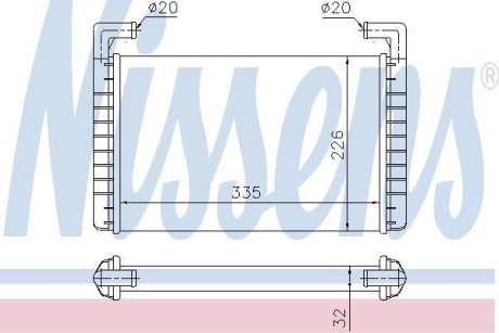 Радиатор печки NISSENS 73371