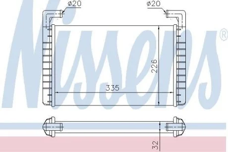 Радиатор печки NISSENS 73371