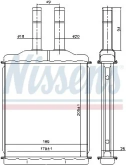 Радиатор отопления NISSENS 76505