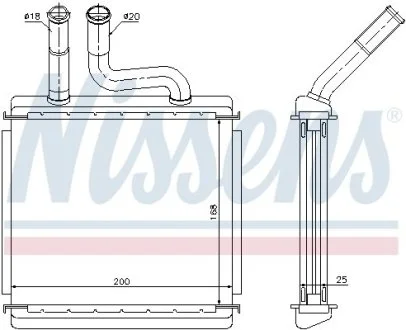 Радиатор печки NISSENS 76507