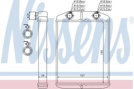 Радиатор печки NISSENS 76514