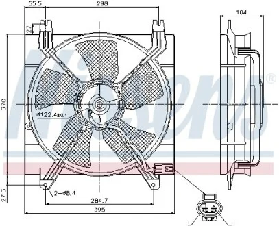 Вентилятор радіатора NISSENS 85353