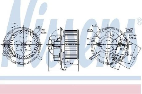 Вентилятор печки салона NISSENS 87072