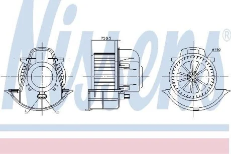 Вентилятор печки салона NISSENS 87076