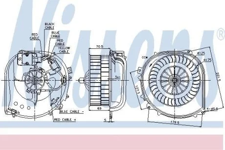 Вентилятор печки салона NISSENS 87100