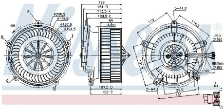 Вентилятор салону NISSENS 87119