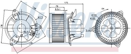 Вентилятор печки салона NISSENS 87122