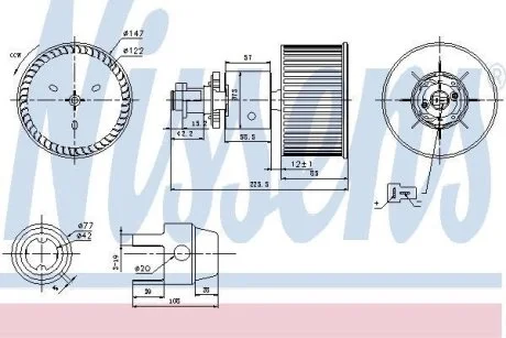 Вентилятор печки салона NISSENS 87149
