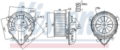 Вентилятор печки салона NISSENS 87179