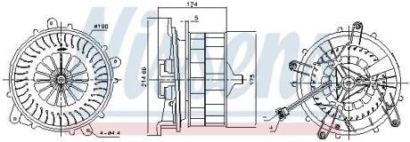 Вентилятор печки салона NISSENS 87217