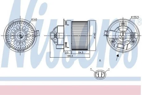 Вентилятор печки салона NISSENS 87250