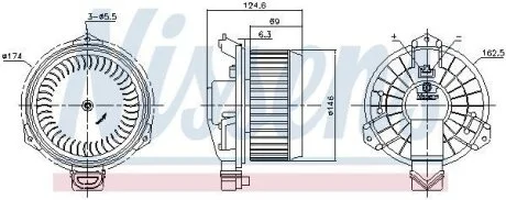 Вентилятор салону NISSENS 87365