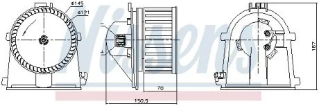 Вентилятор салону NISSENS 87386