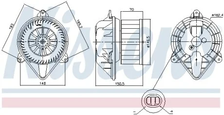 Вентилятор печки салона NISSENS 87403