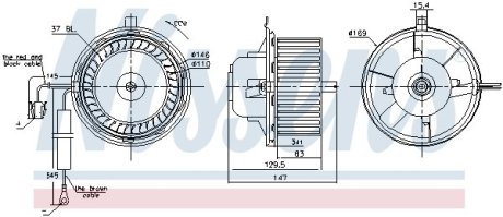 Вентилятор печки салона NISSENS 87404
