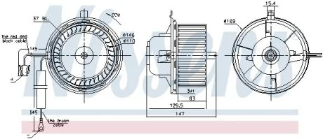 Вентилятор печки салона NISSENS 87404