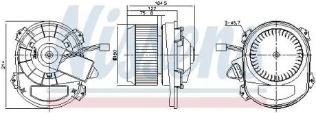 Вентилятор печки салона NISSENS 87430