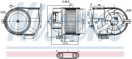 Вентилятор печки салона NISSENS 87487