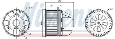 Вентилятор печки салона NISSENS 87489