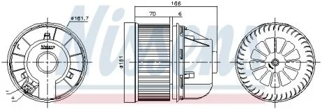 Вентилятор печки салона NISSENS 87490