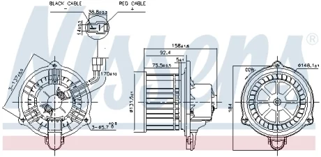 Вентилятор печки салона NISSENS 87537