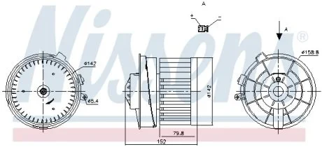 Вентилятор печки салона NISSENS 87721
